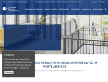 Tablet Screenshot of egerlandmuseum.de